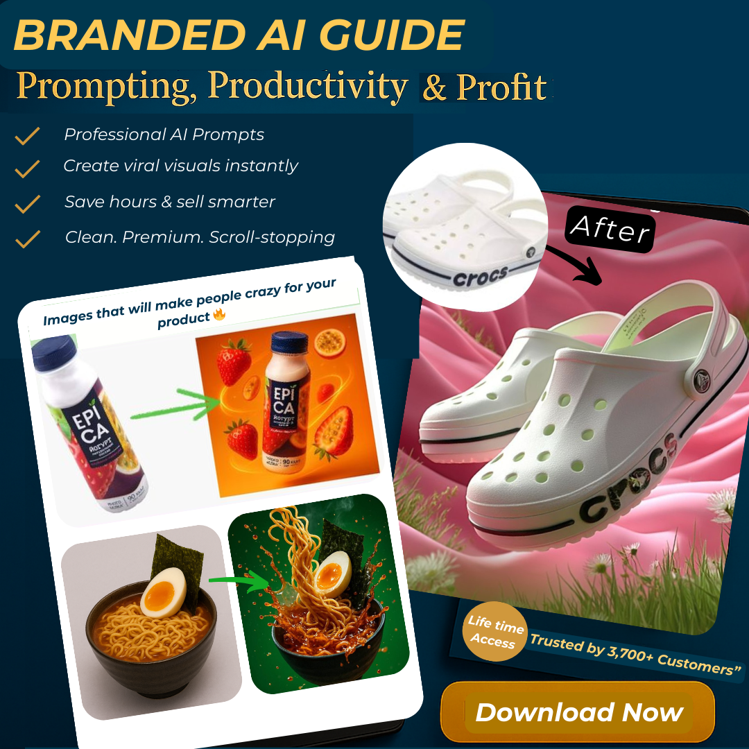 INDIA'S BEST SELLING BRANDED 1700+ AI PROMPT PACK (IMAGE + VIDEO)